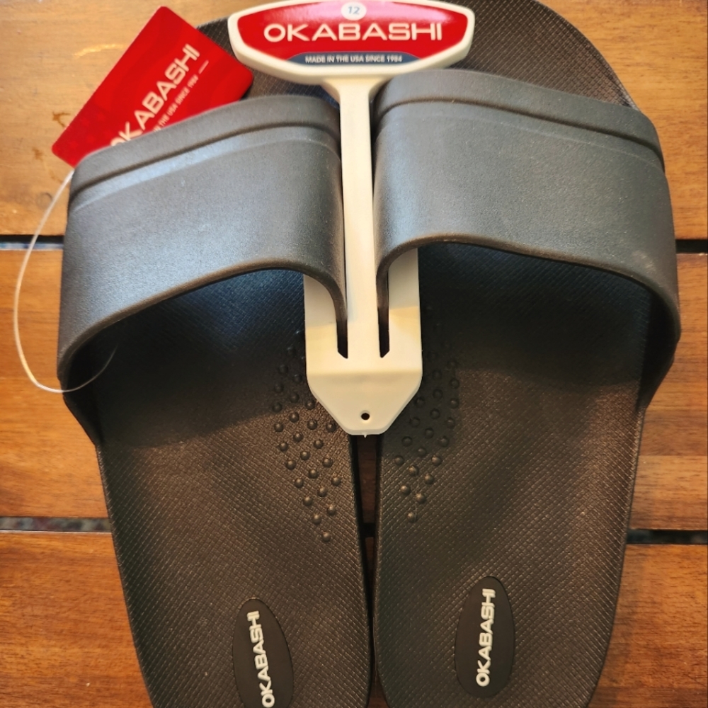 Brand New Okabashi Men's Sandals (OKABASHI) (Black)